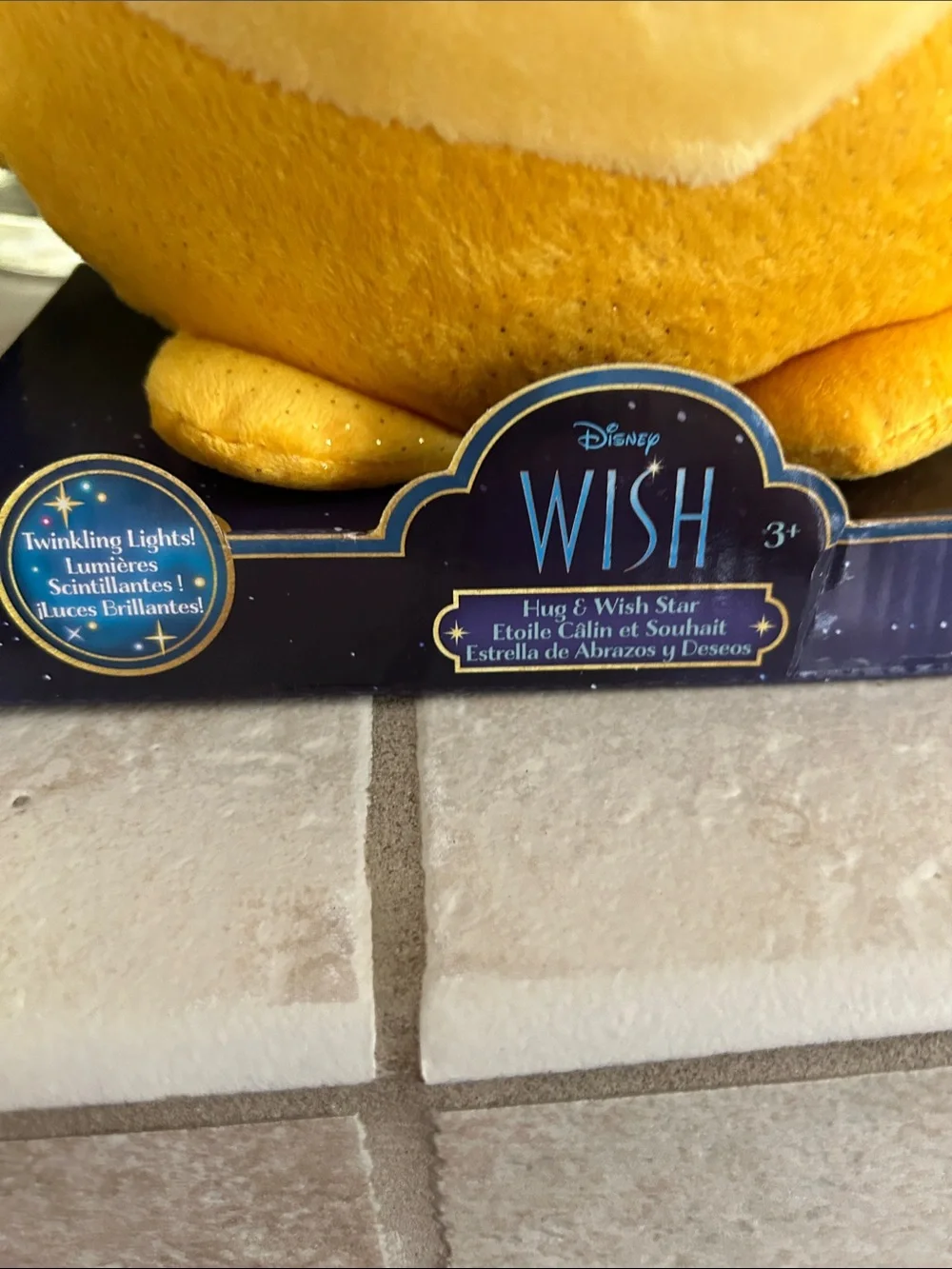 Disney Yellow Plush Sun Character and Multicolor Cat Tin